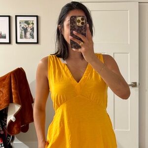 Yellow Sleeveless Top